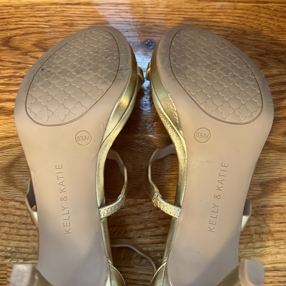 Kelly&Katy Metallic Gold High Heels - Picture 5 of 5